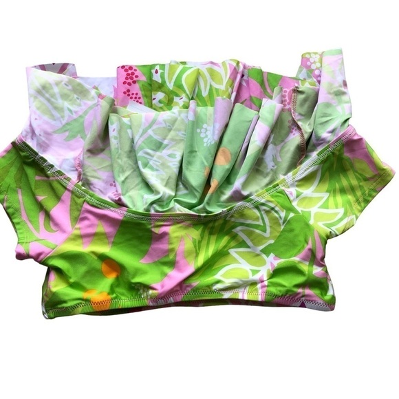 Trina Turk La Palma Ruffled Bandeau High And Waist Bikini Both Size 6 - Picture 10 of 15